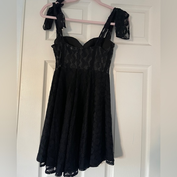 Hello Molly/Saints and Secrets Black Bustier lace Mini dress - Picture 3 of 4